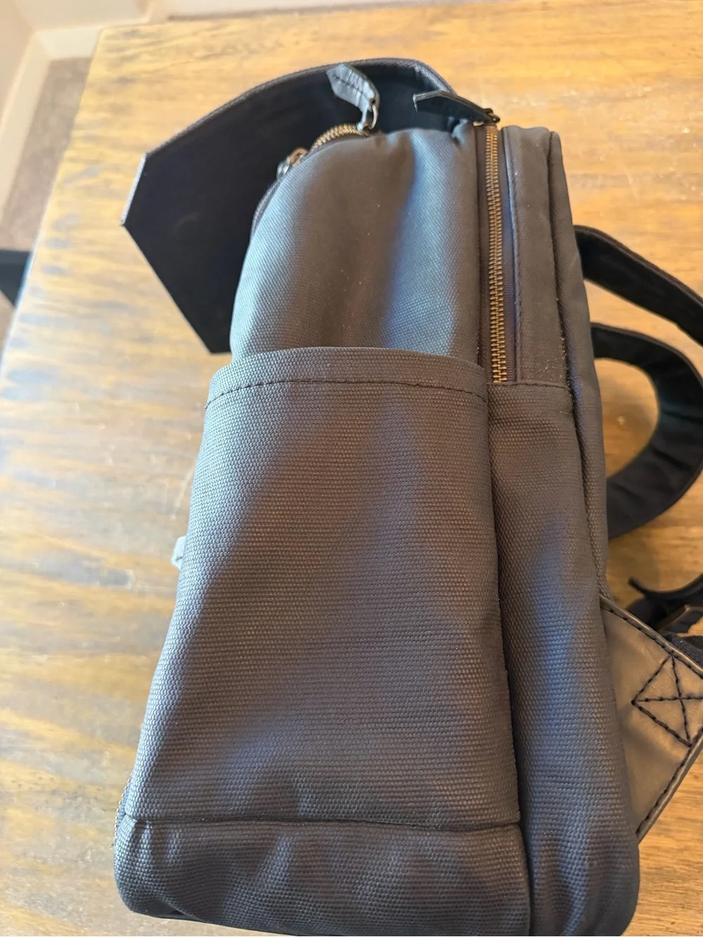 atlas black backpack vegan